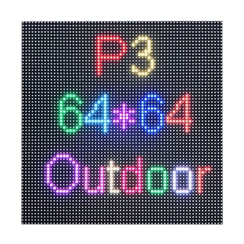 LED-модуль для рекламних екранів Hoozoe RGB-SMD1515 (p3, 192 × 192 мм, 64 × 64 точки, IP65, 4500 нт) Прев'ю 1