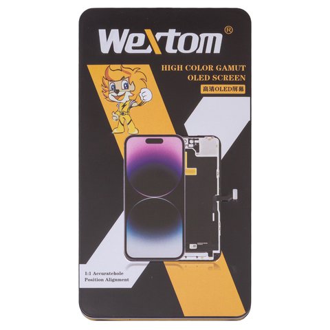 Дисплей Wextom для iPhone 12 Pro Max, черный, с рамкой, High Copy, без ошибки, (OLED) soft, diagnosable Превью 2