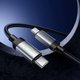 USB кабель Hoco X117, 2xUSB тип-C, 100 см, 60 Вт, черный, с индикатором, в нейлоновой оплетке, #6942007652582 Превью 2