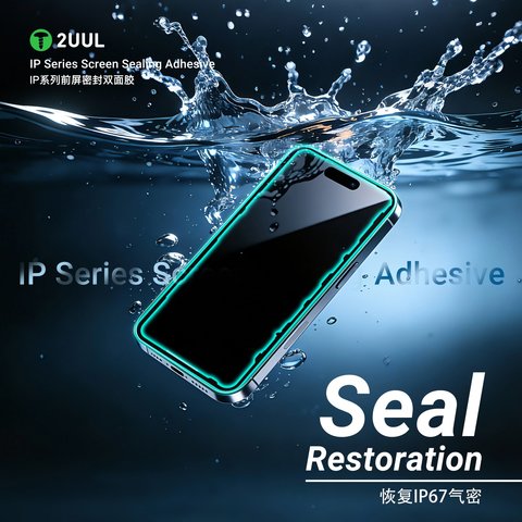 Стикер дисплея 2UUL SA16P для Apple iPhone 16 Pro, 5 шт., adhesive Превью 4