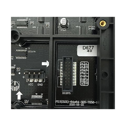 Indoor LED Module P2.5-RGB-SMD (320 × 160 mm, 128 × 64 dots, IP20, 1000 nt) Vista previa  1