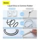 USB Cable Baseus Jelly Liquid Silica Gel, (USB type-A, Lightning, 120 cm, 2.4 A, black) #CAGD000001 Preview 1