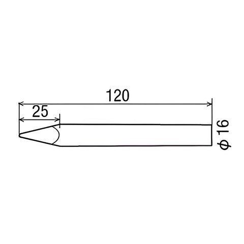 Punta de soldador Goot T-16A para Goot HP-200 Vista previa  3