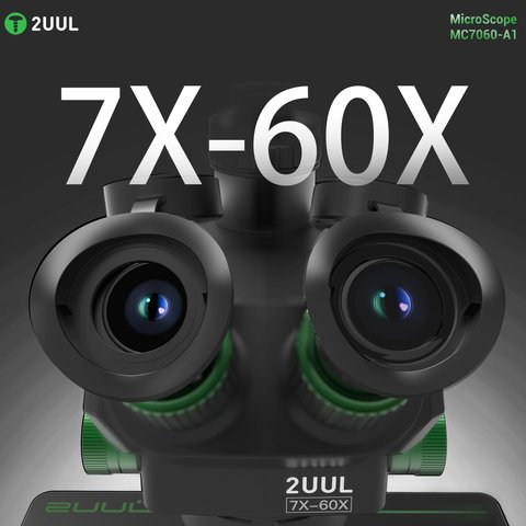 Микроскоп 2UUL MC7060-A1, тринокулярный, 7X-60X Превью 2