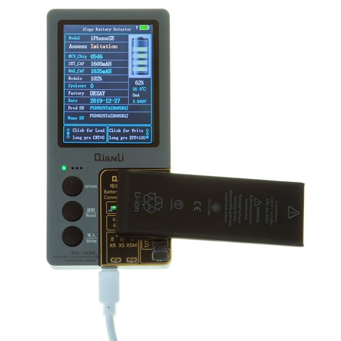 Batería puede usarse con iPhone SE, Li-ion, 3.82 V, 1624 mAh, HC, original IC, #616-00107 Vista previa  1