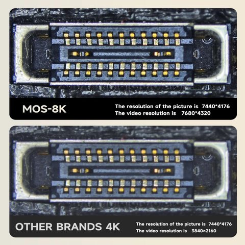 Cámara ocular Mechanic MOS-8K, para microscopio Vista previa  3