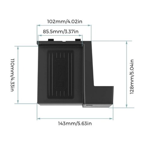 Безпровідна зарядка QI для Mercedes-Benz C-Class / GLC 2015-2021 р.в. Прев'ю 3