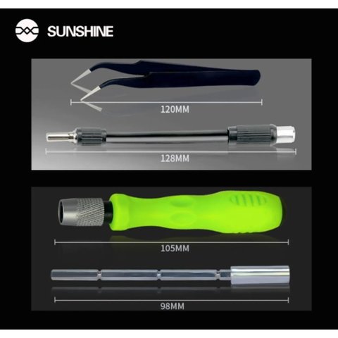 Набір інструментів для ремонту мобільних пристроїв Sunshine SS-5110, 37 in 1 Прев'ю 2