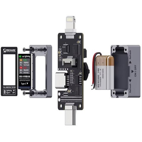 USB-тестер Mechanic T-824, USB тип-C, Lightning Превью 1