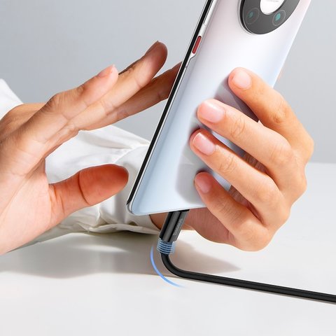 USB кабель Baseus Superior, USB тип-C, USB тип-A, 100 см, 100 Вт, черный, #P10320102114-00 Превью 3