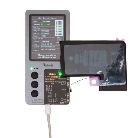 Аккумулятор для iPhone 12 Pro Max, Li-ion, 3,83 B, 4187 мАч, повышенная ёмкость, без ошибки, (A2466), genuine IC Превью 1