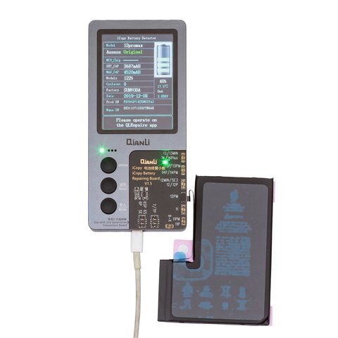 Акумулятор для iPhone 12 Pro Max, Li-ion, 3,83 B, 3687 мАг, без помилки, (A2466), genuine IC Прев'ю 1
