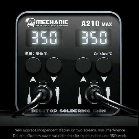 Паяльная станция Mechanic A210 MAX, цифровая, 130 Вт Превью 3